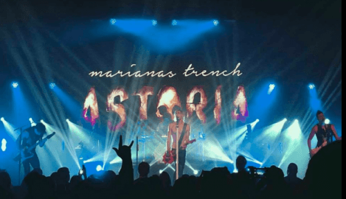 Marianas Trench live on tour