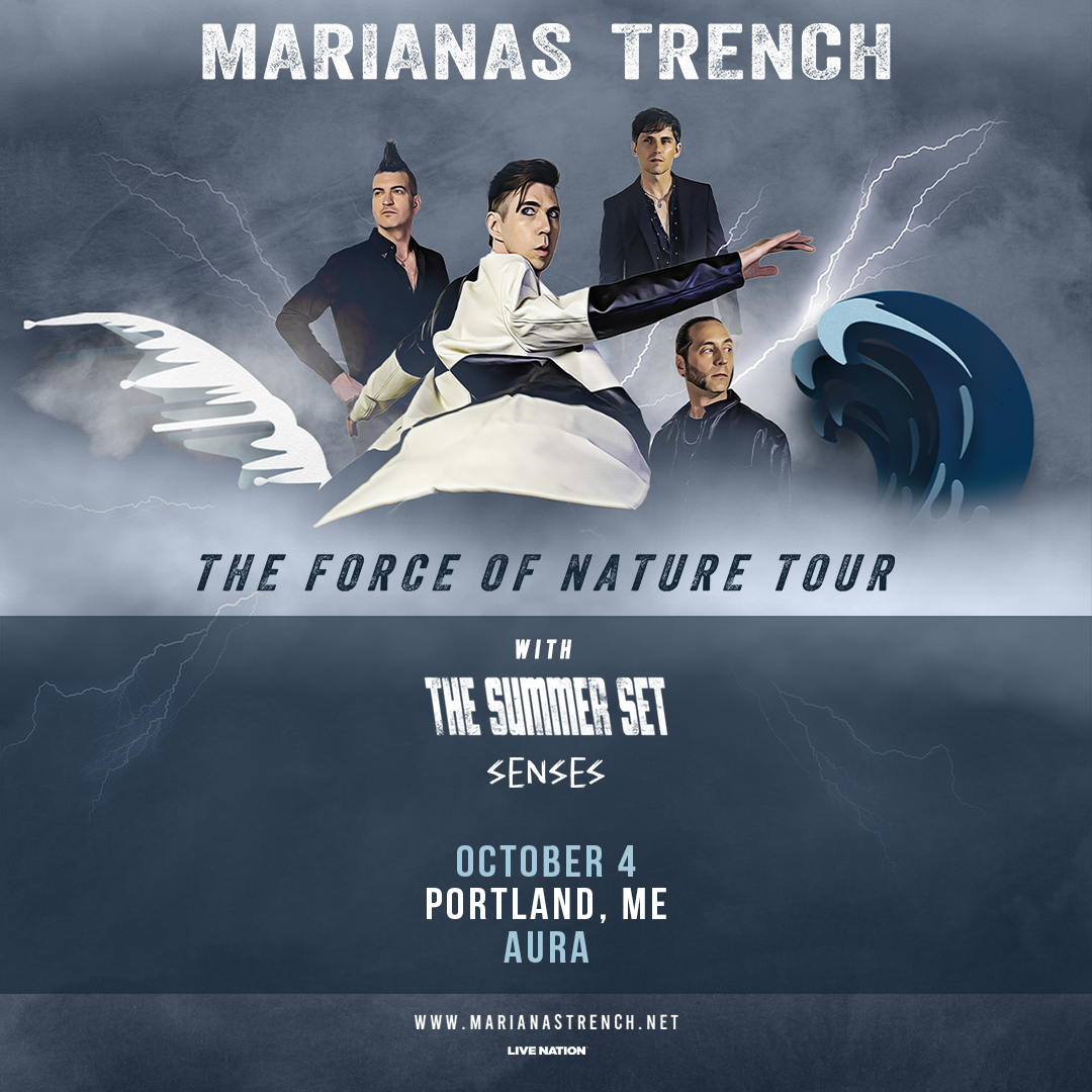 Marianas Trench concert tour poster 2026